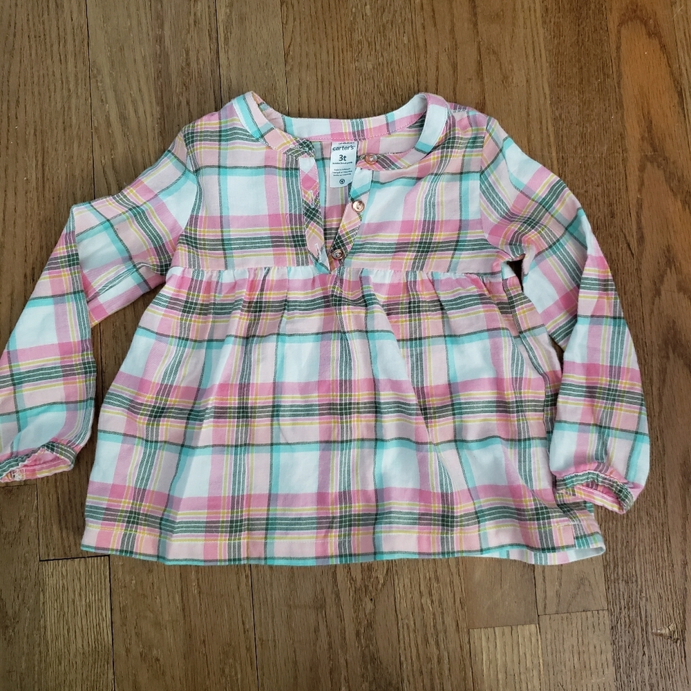 Carter's Plaid Shirt Pink